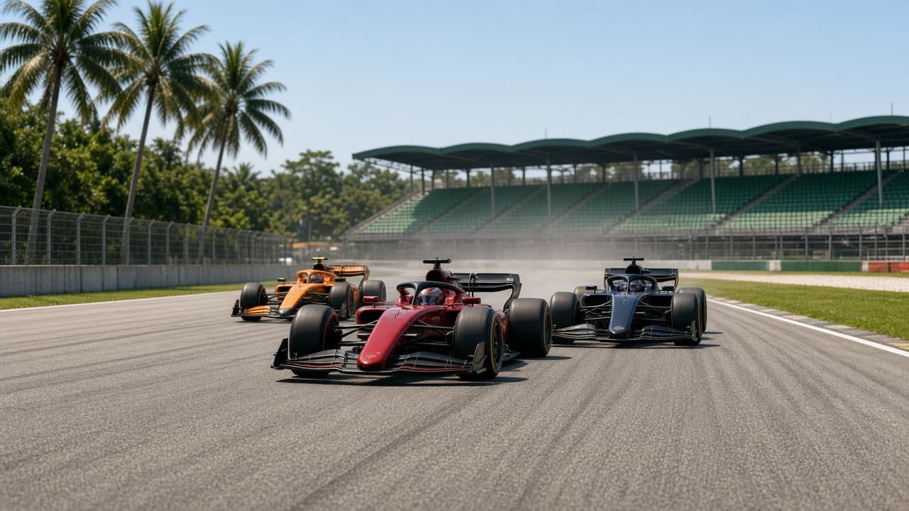 El viernes de Sepang se quedó en seco: Leclerc manda el FP2 y Hadjar ya pierde cinco puestos